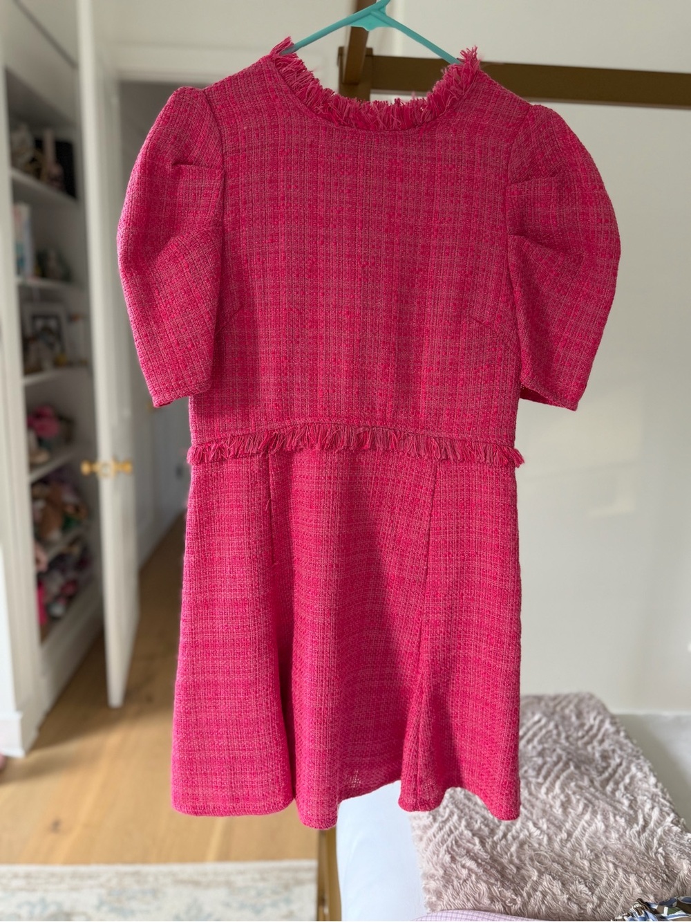 Fate Hot Pink Tweed Dress
